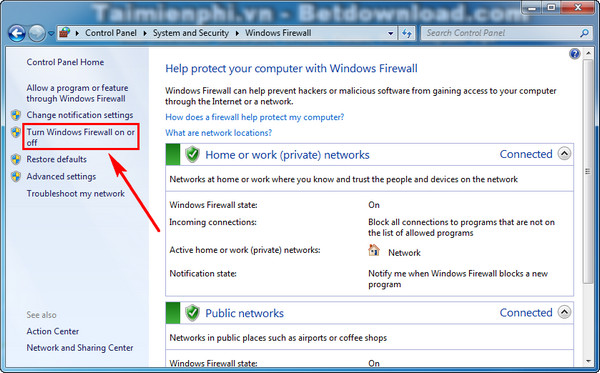 Tắt báo động bảo mật trên Windows, tắt tường lửa trên Windows 10, 8.1, 7, XP